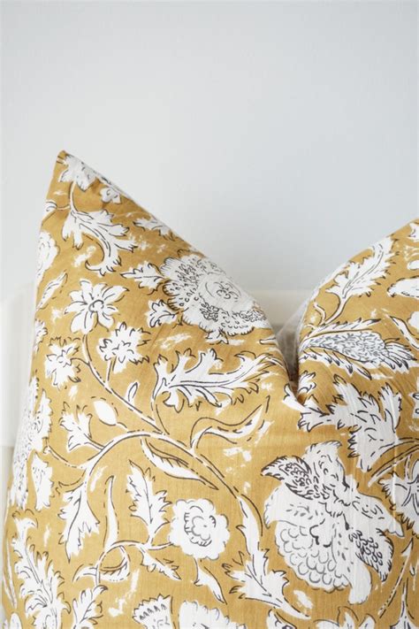 Block Print Pillow Cover Etsy