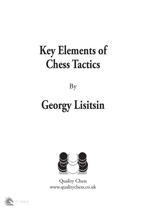 Key Elements of Chess Tactics by Georgy Lisitsin twarda okładka