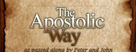 The Apostolic Way