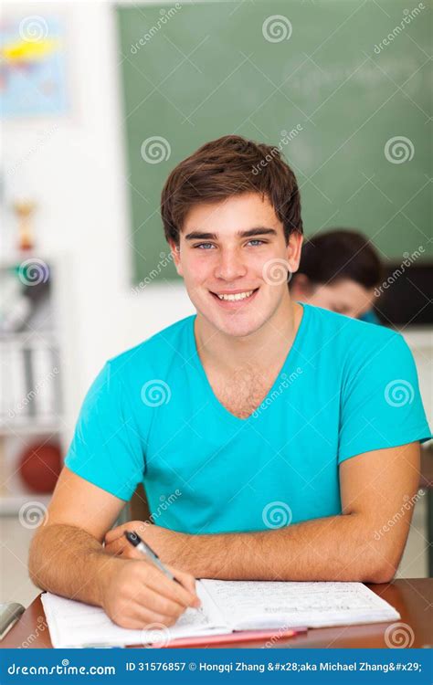 High School Boy Stock Image Image Of Classroom Modern 31576857