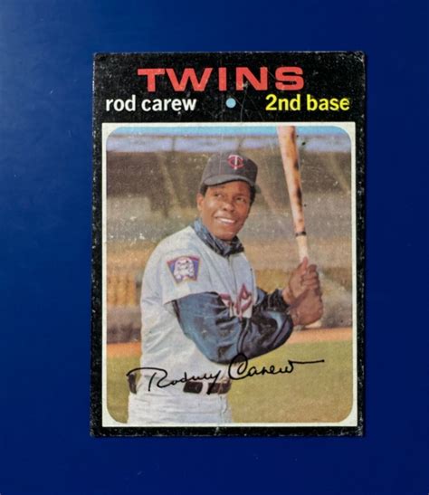 Topps Rod Carew Baseball Card Minnesota Twins Hof Ebay