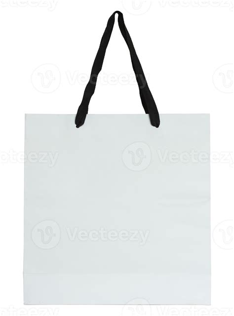 White Paper Bag Isolated With Clipping Path For Mockup 12228456 Png