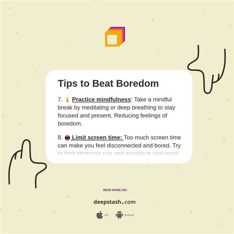 Tips To Beat Boredom Deepstash