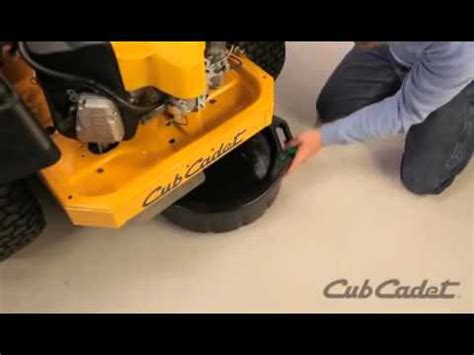 How To Change The Oil On A Cub Cadet Zero Turn Riding Lawn Mower Youtube