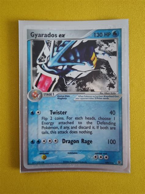 Pokemon TCG Gyarados Ex Ultra Rare Ex Fire Red Leaf Green Singles