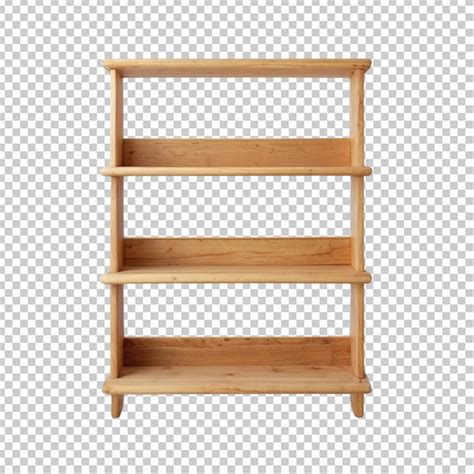 Wooden Shelves With Books Premium Ai Generated Psd