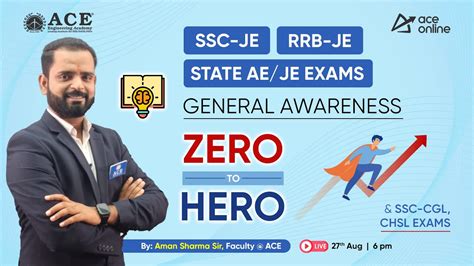 General Awareness Zero To Hero Series For Ssc Je Rrb Je State Ae