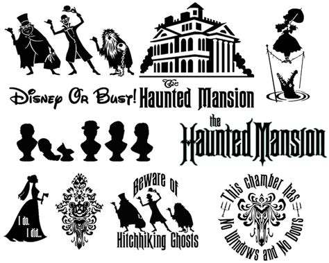 Haunted Mansion Ghosts SVG