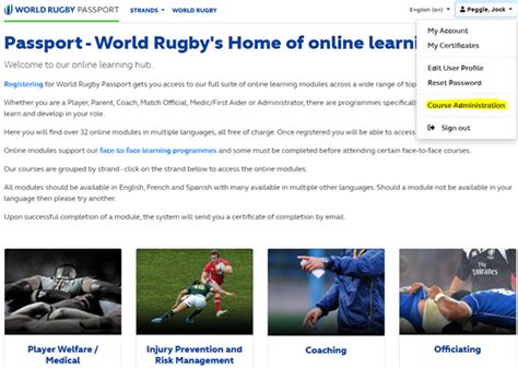 World Rugby Passport World Rugby Passport Training And Education