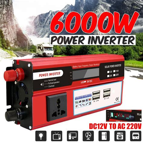 จัดส่งทันที อินเวอร์เตอร์ 6000w อินเวอร์เตอร์เพียวซายเวฟ Inverter Pure