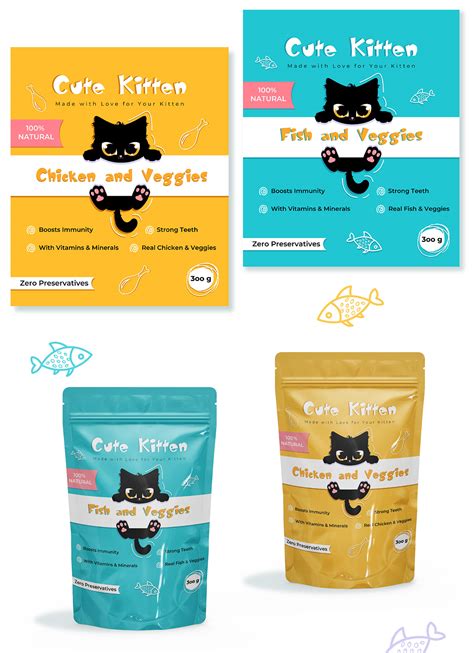 Cat Food Packaging Design Behance