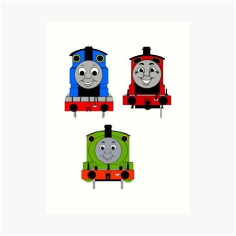 Thomas The Tank Engine Art Print For Sale By Kazunomura Redbubble