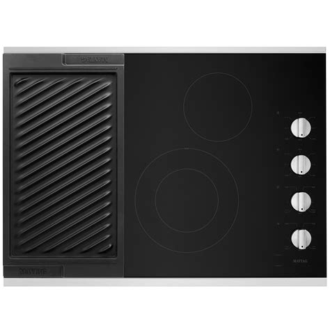 Maytag In Burner Electric Cooktop With Griddle Reversible Grill