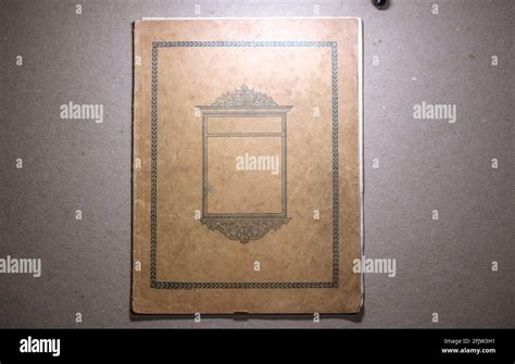 Old Book Cover Vintage Book Cover Book Cover With Ornament Stock