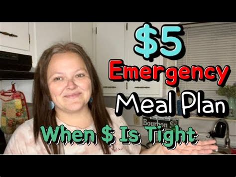 NEW 5 For Breakfast Lunch Dinner Emergency Meal Plan For When