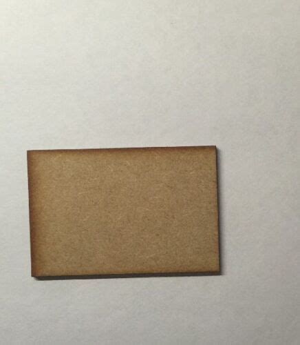 Woodeen Rectangle Bases 3mm Thick Mdf Laser Cut 120 X 80mm Wargames