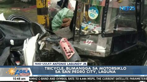 Tricycle Bumangga Sa Motorsiklo Sa San Pedro City Laguna YouTube