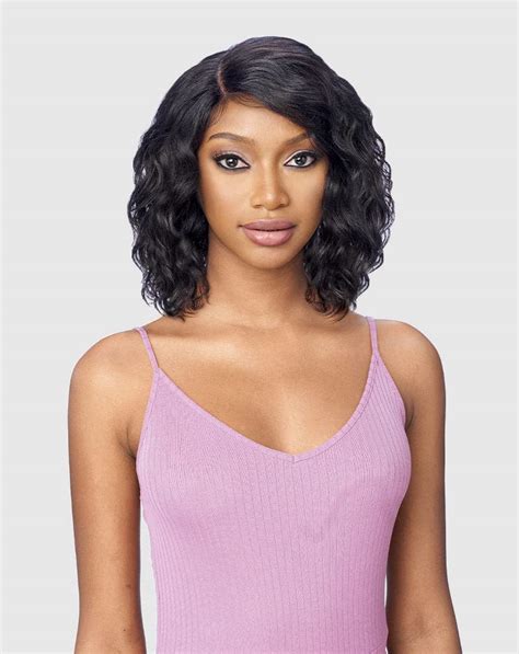 Vanessa Brazilian Human Hair Wig Lace Front Tops J Part Medium Short Length Wavy