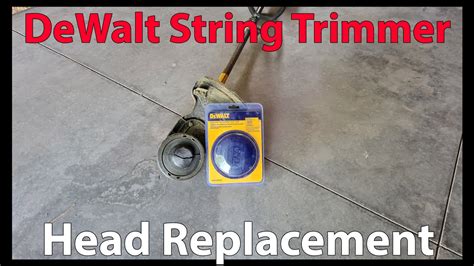 Dewalt String Trimmer Head Replacement Youtube