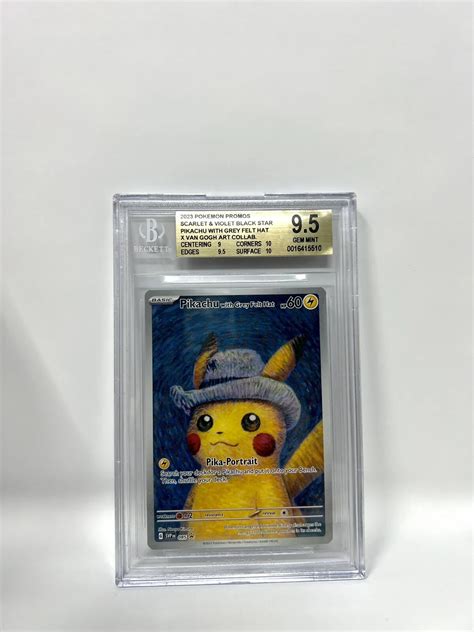 Mavin Pokemon Pikachu With Grey Felt Hat Van Gogh Promo Svp En