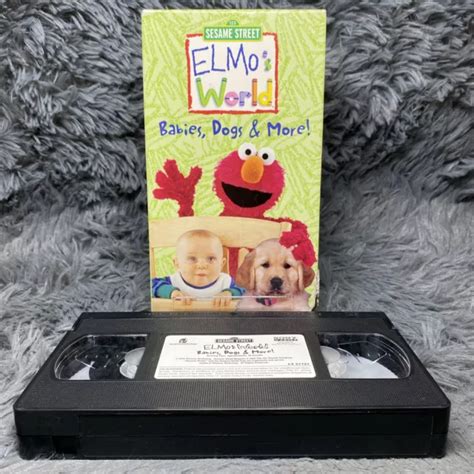 Elmos World Babies Dogs And More Vhs Tape 2000 Sesame Street Muppets