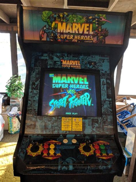 Marvel Super Heroes Vs Street Fighter Arcade - Marvel vs Street Fighter Arcade w/ extra Marvel Super Heroes JAMMA ...