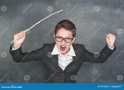 Angry Screaming Teacher Royalty Free Stock Photography Cartoondealer