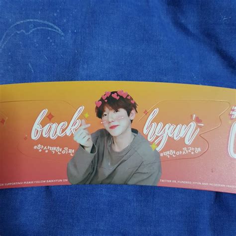 Exo Baek Hyun Birthday Cup Sleeve Hobbies And Toys Memorabilia