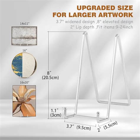 Plate Holder Easel Display Stand 8 Inch Metal Plate Stands For