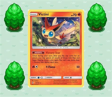 Pokemon Victini 10145 Guardians Rising Holo Holo Rare Nm Ebay