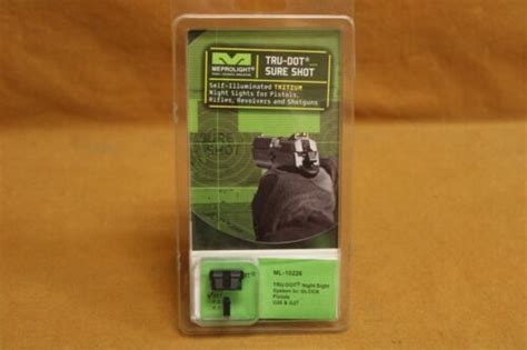 Meprolight Tritium Tru Dot Night Sight For Glock G26 G27 9mm40 Sandw Ml