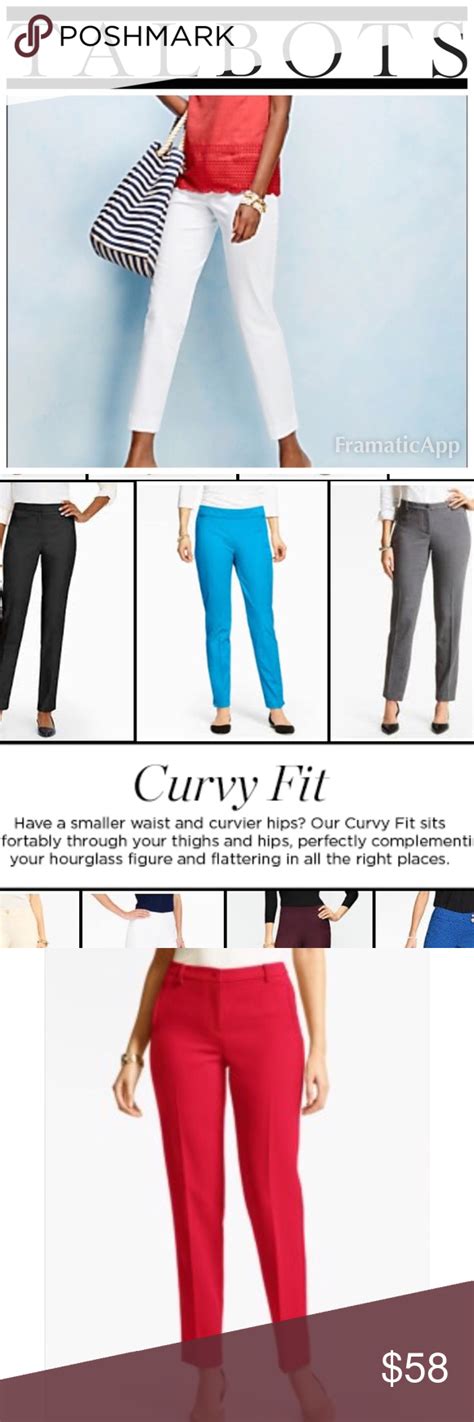 Talbots Pinkcurvy Fit Pants Curvy Fit Workout Pants Clothes Design