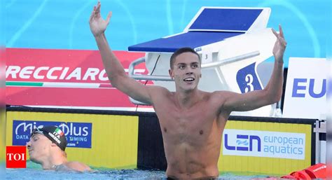 David Popovici Breaks World 100m Freestyle Record At European