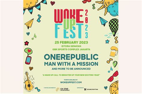 Onerepublic Dan Man With A Mission Bakal Tampil Di Woke Up Fest