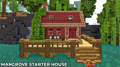 Minecraft Mangrove Starter House Tutorial Bedrock Edition Youtube