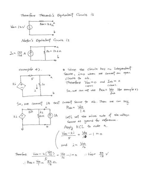 Thevenins And Nortons Equivalent Circuit Tutorial Thevenins Theorem