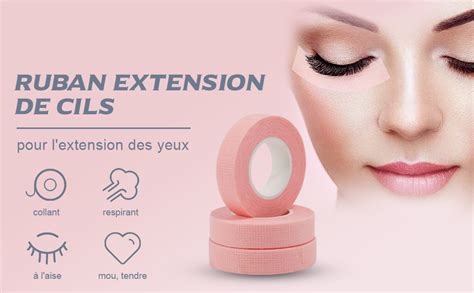 Ruban Extension De Cils Emalla Rouleaux Ruban De Cils Rose Patch