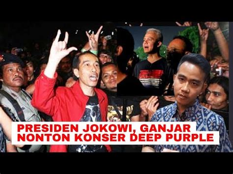 Presiden Jokowi Ganjar Akan Nonton Konser Deep Purple God Bless