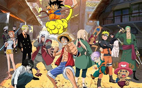 Anime Crossover Akamaru Naruto Franky One Piece Kakashi Hatake