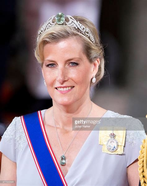 Sophie Countess Of Wessex Leaves The Royal Chapel At The Royal Queen Elizabeth Tiaras