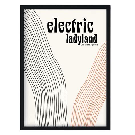 Electric Ladyland Jimi Hendrix Inspired Retro Giclée Art Print