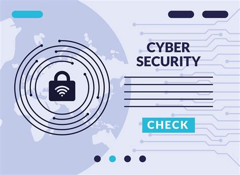 infographie sur la cybersécurité avec signal wifi dans un cadenas