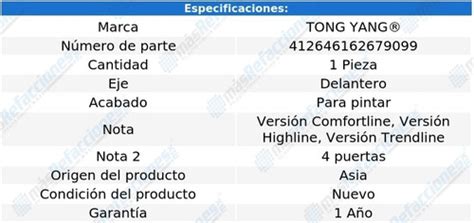 Defensa Delantera Tong Yang Virtus Del Al Mercadolibre