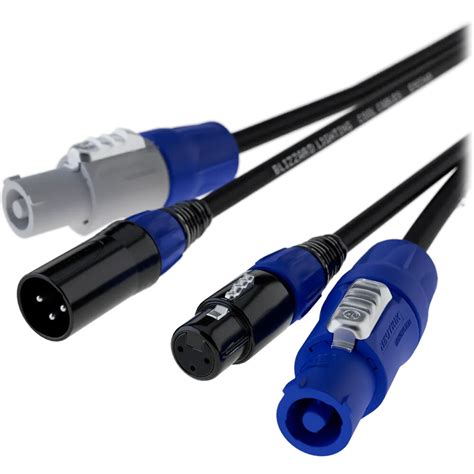 Blizzard Cool Cable Powercon And Dmx 3 Pin Combo Cable Dmxpc 15