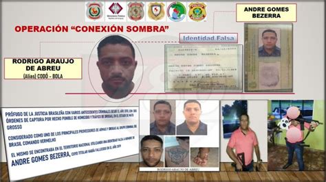 Detienen A L Der Y Miembros Del Comando Vermelho En Capit N Bado