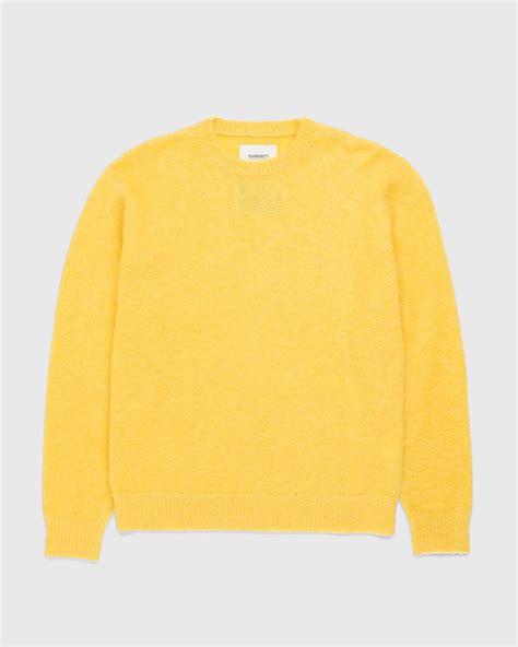 Highsnobiety Light Alpaca Crew Sweater Yellow Highsnobiety Shop