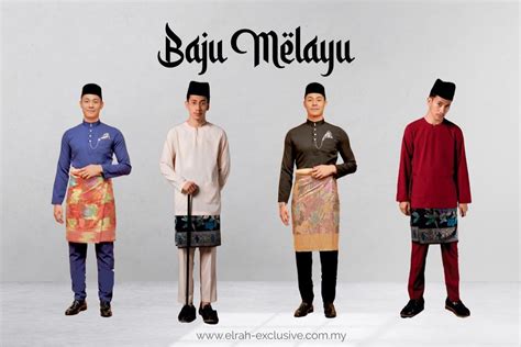 Baju Melayu Teluk Belanga Maroon Elrah Exclusive Men S