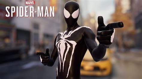 Spider Man Pc Spider Verse Symbiote Suit Mod Free Roam Gameplay Youtube