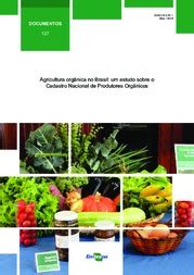 Agricultura Org Nica No Brasil Um Estudo Sobre O Cadastro Nacional De