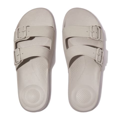 IQUSHION Mens Two Bar Buckle Slides Fitflop Malaysia